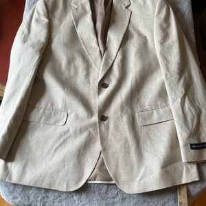 Dockers Men's Beige Blazer linen blend 44R